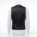 Gilet de Service Col Châle pour Homme – Noir