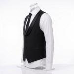 Gilet de Service Col Châle pour Homme – Noir