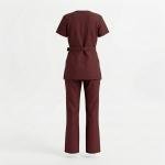 Ensemble Tunique Cache-Cœur et Pantalon – Bordeaux