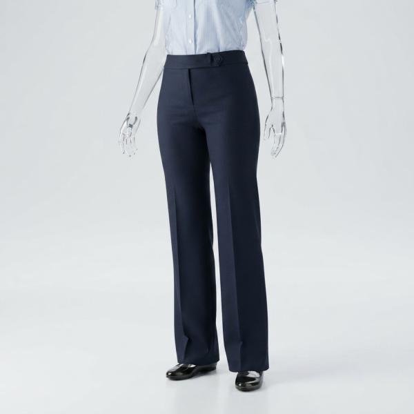 Pantalon de Service Femme Coupe Droite – Bleu Marine