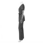 Ensemble Tunique Cache-Cœur et Pantalon – Gris Anthracite
